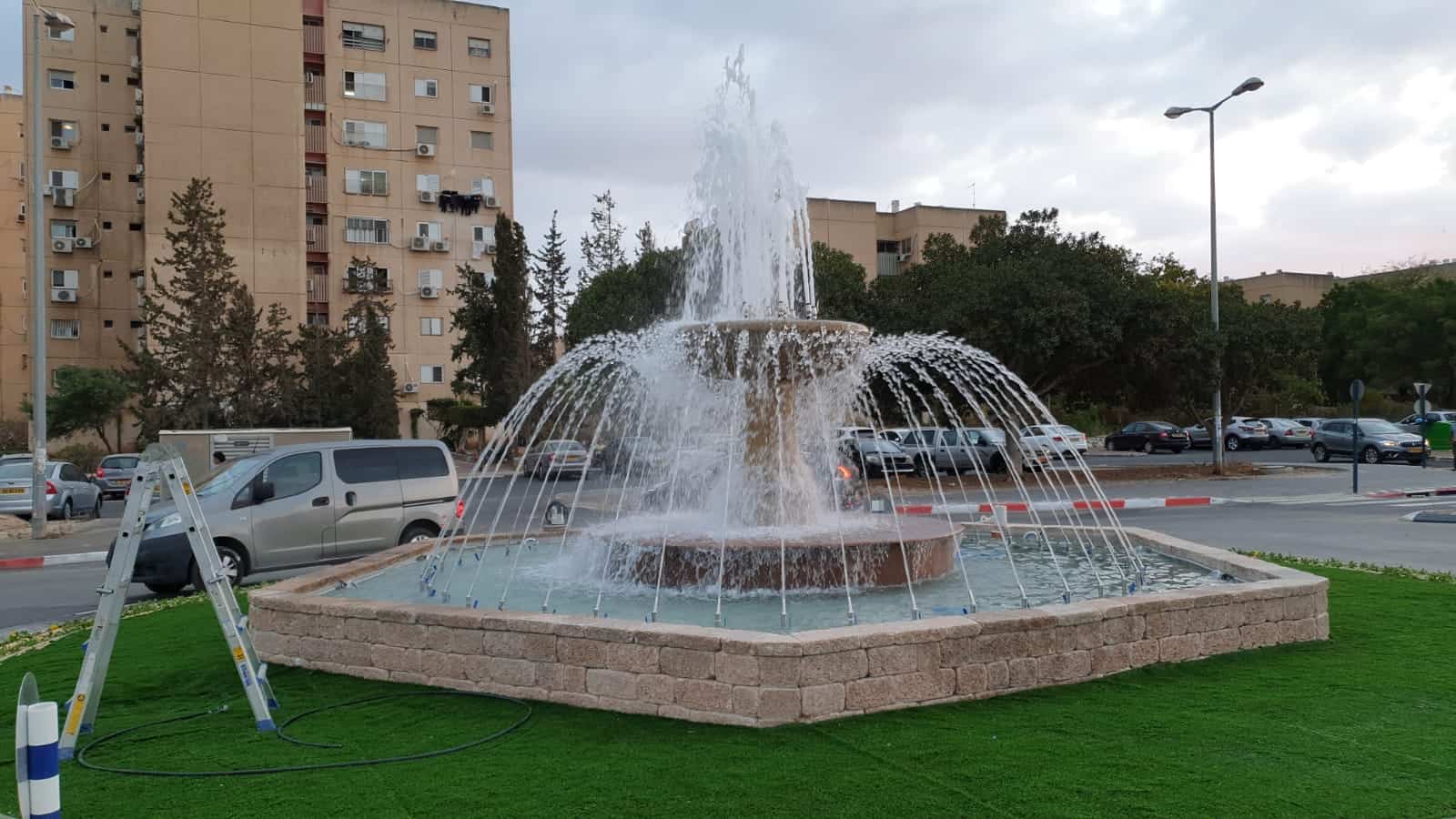 קרית ים: הושלמה הקמת כיכר מזרקת המשאלות